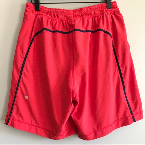 lululemon red shorts mens